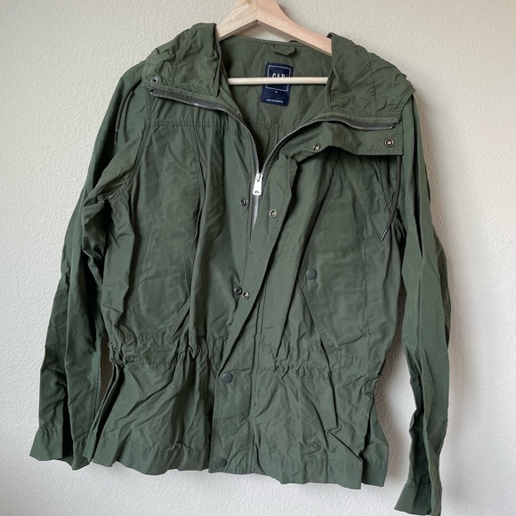Gap Hunter Green Hooded jacket with Pockets Gap Small - Picture 1 of 5